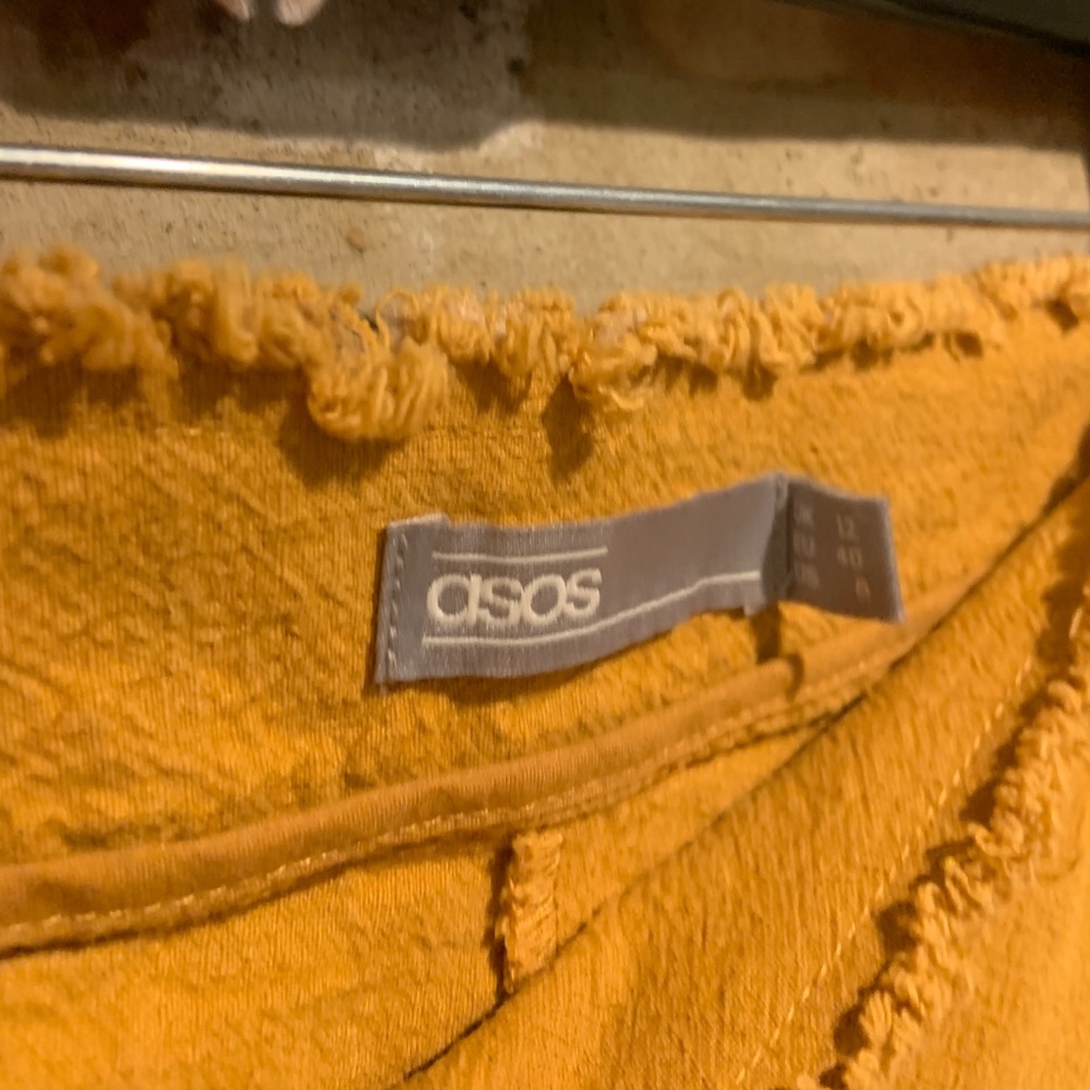 COPY - ASOS wide leg, high waisted crop linen pants.